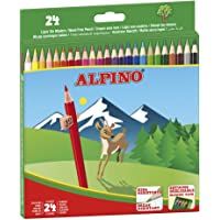 Lapices de Colores Alpino - Estuche de lápices de madera 24 unidades - Lapices para Niños y Adultos - Forma Hexagonal…